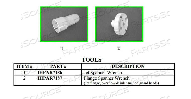 Invacare - Wrench Suction Head For Tubs - IHPAR7187