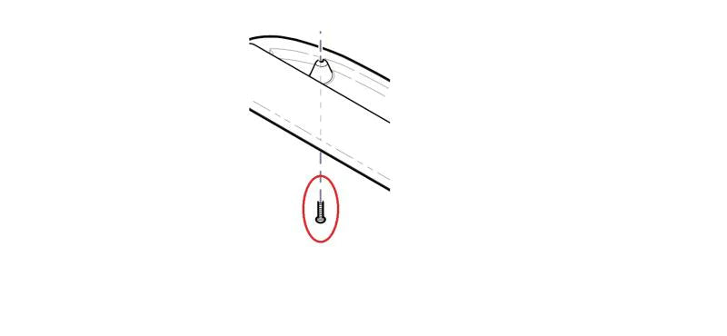Midmark - Exam Table Screw For 204 & 604 Manual Examination Table, Dental Chair Armpad - 042-0059-08