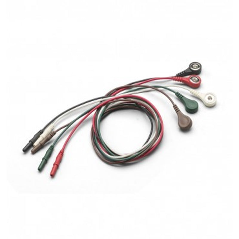 Welch-Allyn Leadwires, 3L, DIN, Snap, Aami, 24" - 008-0323-00