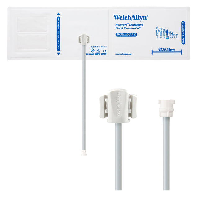 Welch Allyn Cuff, Soft, SM AD, 2-Tube, MF - SOFT-10-2MF