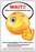Healthamark Safe-T-Cals "Smiley Face Decontam Reminder" - 24" x 36' in - HMK-WG-WAI