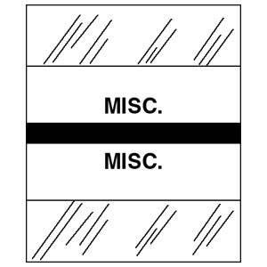 Tabbies Medical Chart Index Tabs & Divider Sheets - 1/2" H x 1-1/4" W, 100 per Pack