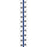 Tabbies Numerical Exhibit Index Tabs, Blue Color Edge - 1/2" in, - 5 packs per Box