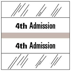 Tabbies  Admission Index Tabs & Chart Divider Sheets- 1-1/2"H x 1-1/2"W, 100 per Pack