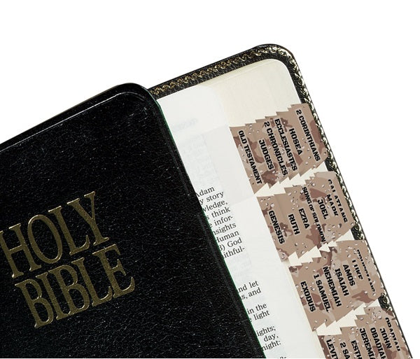 Tabbies Bible Indexing Tabs, "Camo Tabs", "Desert Camo"- 1"L x 1/4" Extension, 10 packs Per Box -58414