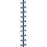Tabbies Numerical Exhibit Index Tabs, Blue Color Edge - 1/2" in, - 5 packs per Box