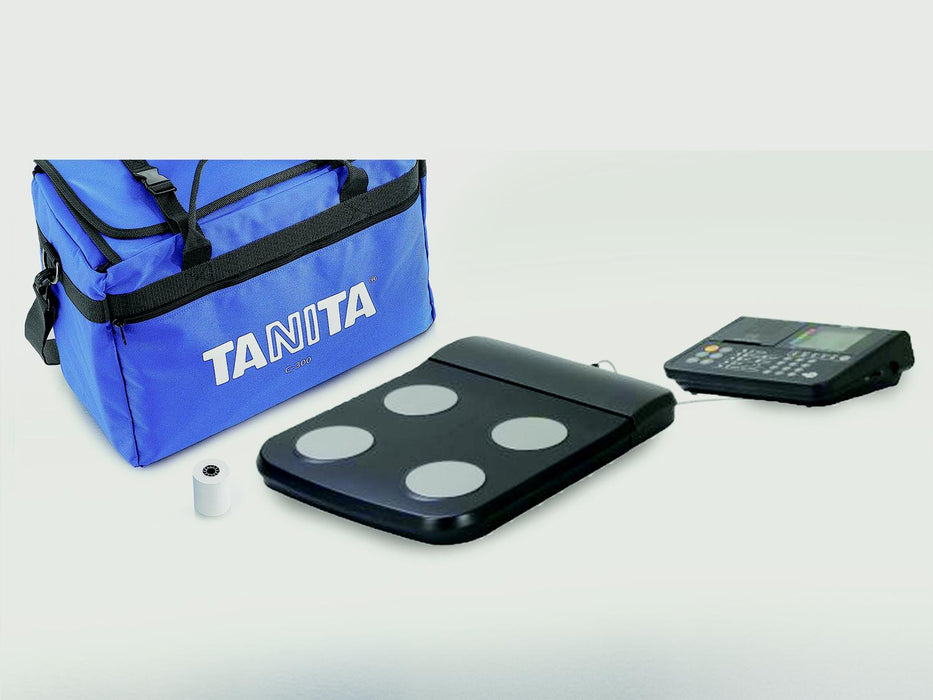 Tanita - Total Body Composition Analyzer Portable LCD Display 600 lbs. Black - TBF-400