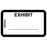 Tabbies Legal Exhibit Labels - 5-1/4"W x 3-1/4"H, 252 labels per Pack