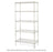 Metro Crash Super Erecta Industrial Wire Shelving Starter Unit - Brite - Silver