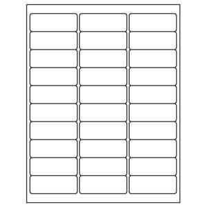 Tabbies Laser / Inkjet Blank Label Sheets, - Use Template No. 5160 - 1" H x 2-5/8" W, - 3000 per Pack - 40151