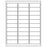 Tabbies Laser / Inkjet Blank Label Sheets, - Use Template No. 5160 - 1" H x 2-5/8" W, - 3000 per Pack - 40151