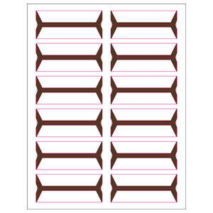 Tabbies Acme Abgor Compatible Wrap-Around File Folder Labels - 3/4" H x 3-1/2" W, - 240 per Pack