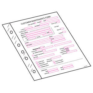 Tabbies 5-Hole Reinforcing Strips - 2"W OVERALL x 11"H, 1" Pulled Apart, - 20 Strips per Pack - 58390