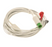 Welch Allyn ECG Cable 3 Lead Fixed AHA Clip, for Welch Allyn Surveyor S12/S19 - 9293-050-50