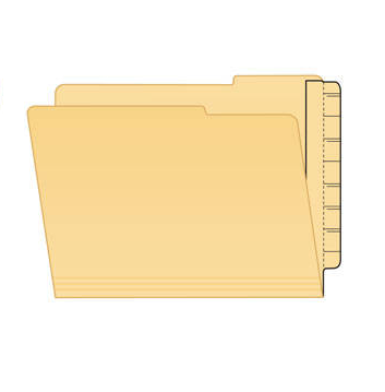 Tabbies Extenda-Folder Strips, Manila - 100 per Box