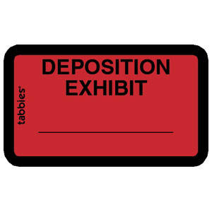 Tabbies Legal Exhibit Labels - 5-1/4"W x 3-1/4"H, 252 labels per Pack