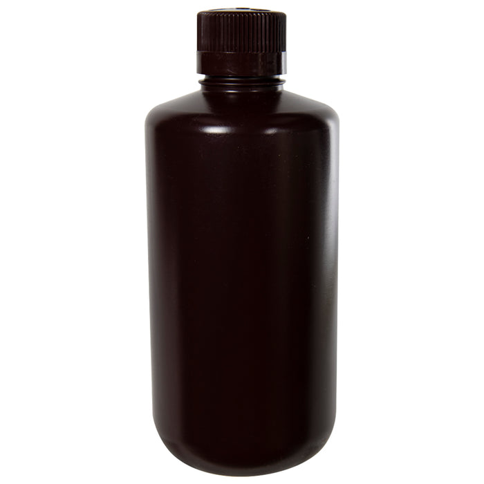 US Plastic Corp. Thermo Scientific Nalgene Narrow Mouth Economy Amber Bottle with Cap