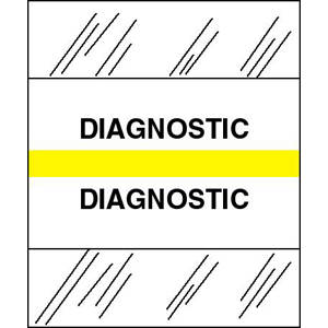 Tabbies Medical Chart Index Tabs & Divider Sheets - 1/2" H x 1-1/4" W, 100 per Pack