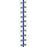 Tabbies Numerical Exhibit Index Tabs, Blue Color Edge - 1/2" in, - 5 packs per Box