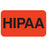Tabbies HIPAA Labels "HIPAA", Fluorescent Red - 1-1/2"W x 7/8"H, -  250 per Roll - MAP7190