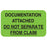 Tabbies Insurance Carrier Collection Labels "DOCUMENTATION ATTACHED DO NOT SEPARATE FROM CLAIM	", Fluorescent Green - 1-1/2"W x 7/8"H, 250 per Roll - MAP2650