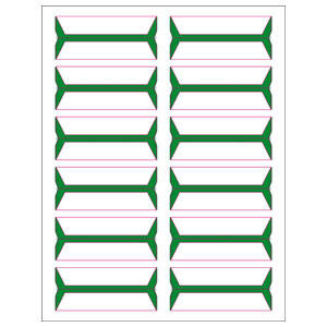 Tabbies Acme Abgor Compatible Wrap-Around File Folder Labels - 3/4" H x 3-1/2" W, - 240 per Pack