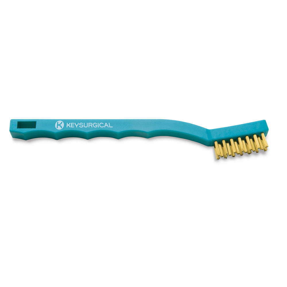 Key Surgical Toothbrush-Style Cleaning Brushes, Brass - Single Ended, 7"