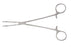 Pilling - Dissecting Forceps Wesphal 7-7/8 Inch Stainless Steel NonSterile Ratchet Lock Finger Ring Handle Angled Longitudinally Serrated Jaws with Narrow Tips - 496112