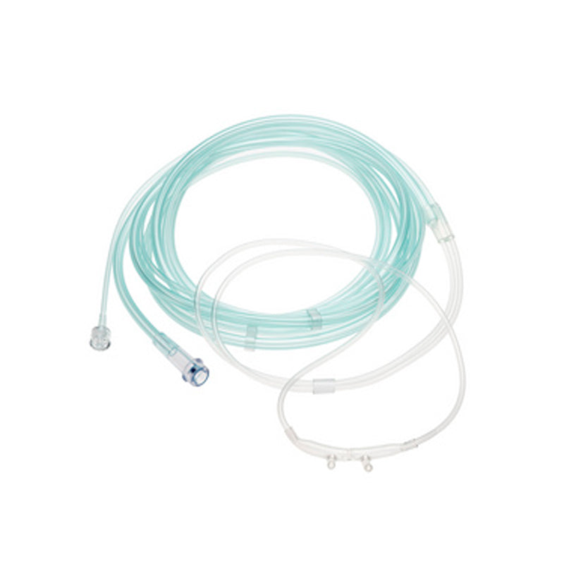 Softech Plus - ETCO2 Nasal Sampling Cannula with O2 Delivery With Oxygen Delivery Pediatric Curved Prong / NonFlared Tip - 2850