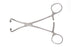 Pilling - Towel Forceps Peers 5-3/4 Inch Length Stainless Steel NonSterile Ratchet Lock Finger Ring Handle Curved Double Opposing Row of NonPenetrating Teeth - 121650