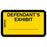 Tabbies Legal Exhibit Labels - 5-1/4"W x 3-1/4"H, 252 labels per Pack