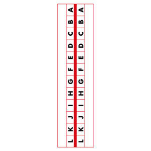Tabbies Printed Index Tabs, 1/2" Alpha 'A - Z' (24 Divisions) - 1/2"W - 1/2", 10 per Pack - 58301