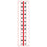 Tabbies Printed Index Tabs, 1/2" Alpha 'A - Z' (24 Divisions) - 1/2"W - 1/2", 10 per Pack - 58301