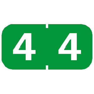 Tabbies Tab Products Compatible Numeric Labels, 1/2"H x 1"W, 500 Per Roll