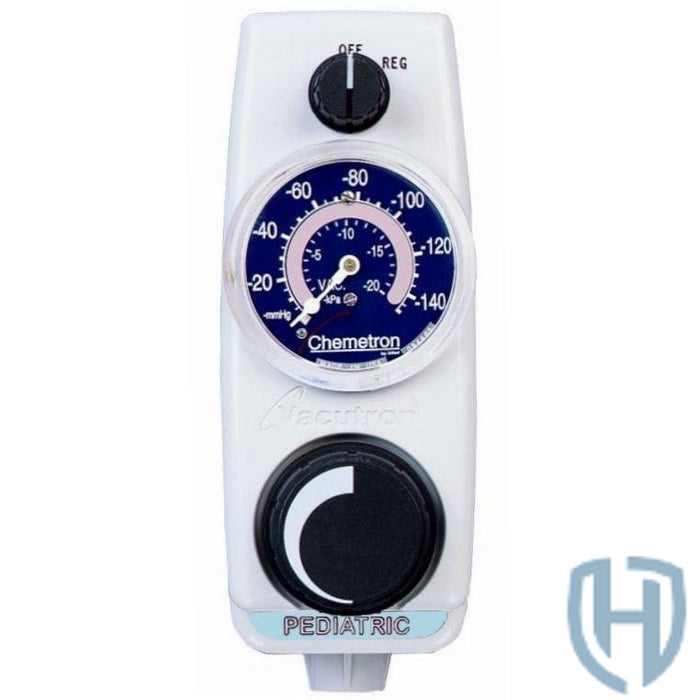 Allied Healthcare Vacutron Suction Regulator Pediatric Continuous 0 - 130 mmHg Barb Outlet Ohmeda Adapter - 22-18-1206