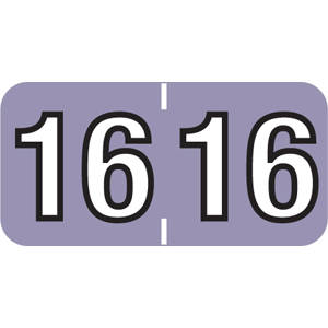Tabbies Barkley Compatible Yearcode 90600 Label Rolls, 3/4"H x 1-1/2"W, 500 Per Roll