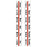 Tabbies Printed Index Tabs 1" Computer Month Tabs, Red - 1"W - 1/2", 10 pack per Box - 58321