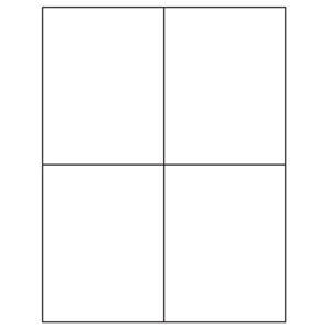 Tabbies Laser / Inkjet Label Sheets, - 5-1/2" H x 4-1/4" W, - 400 per Pack - 40162