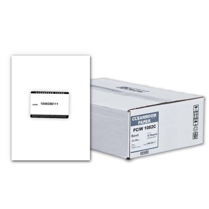 Purus PureImage Cleanroom Paper, 3-Hole Punched, Polyethylene, White - PCIW 1082C-3