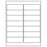 Tabbies Laser / Inkjet Label Sheets, - Use Template No. 5162 - 1-1/3" H x 4" W, - 1400 per Pack - 40157