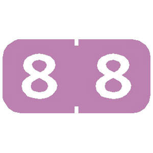 Tabbies Tab Products Compatible Numeric Labels, 1/2"H x 1"W, 500 Per Roll