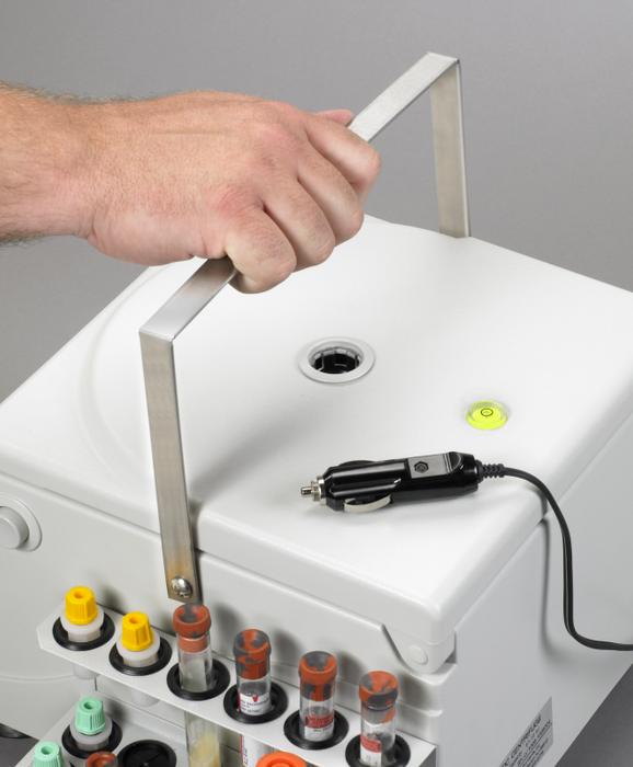Unico Powerspin Porta-spin Portable 12 Vdc Centrifuge Fixed Speed 3700 Rpm, 8 Place Rotor, 30 Min. Timer, 8x10ml Capacity - C828