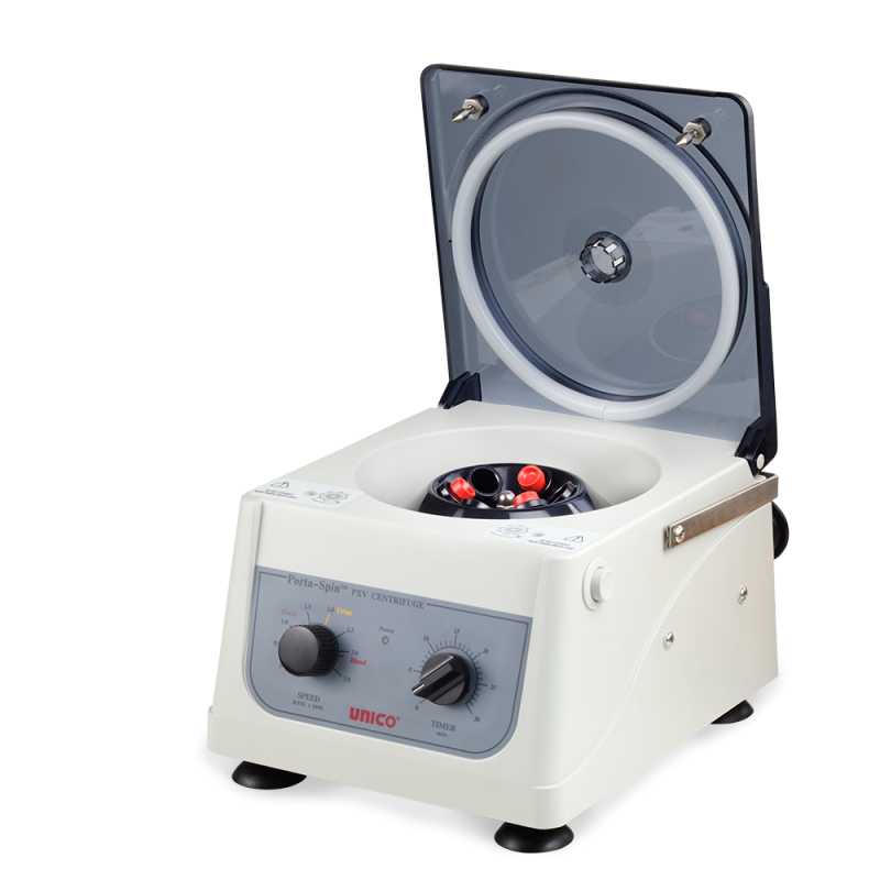 Unico Powerspin Porta-spin Portable 12 Vdc Centrifuge Variable Speed 500-3,800 Rpm, 6 Place Rotor, 30 Min. Timer, 6x10ml Capacity - C827