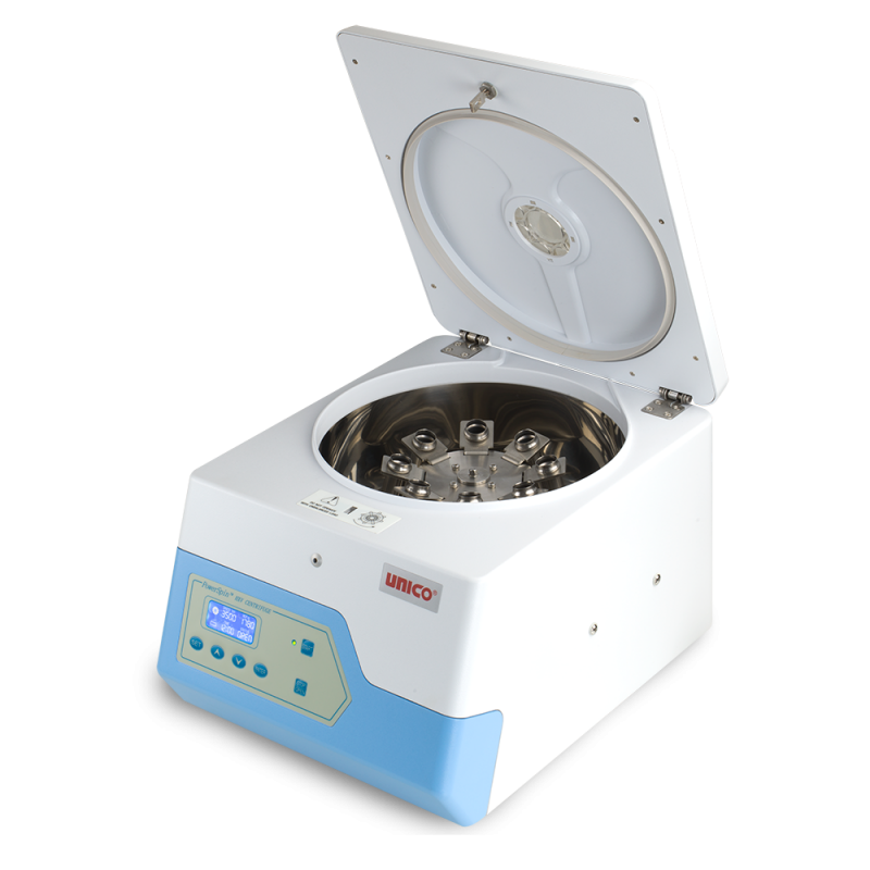 Unico Powerspin Hxv, Centrifuge, Variable Speed 500-3500 Rpm, 8 Place Horizontal Rotor, 99 Min. Digital Timer, 8 X10ml Capacity - C8308
