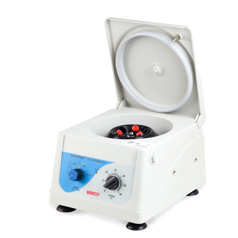 Unico Powerspin Lx Centrifuge, Variable Speed 300-4,000 Rpm, 6 Place, 30 Min. Timer, 6x10ml Or 3x15ml Capacity
