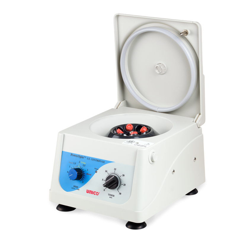Unico Powerspin Lx With 8 Place Rotor, Variable Speed 300 - 4,000 Rpm, 30 Min Timer, 8x10ml Capacity