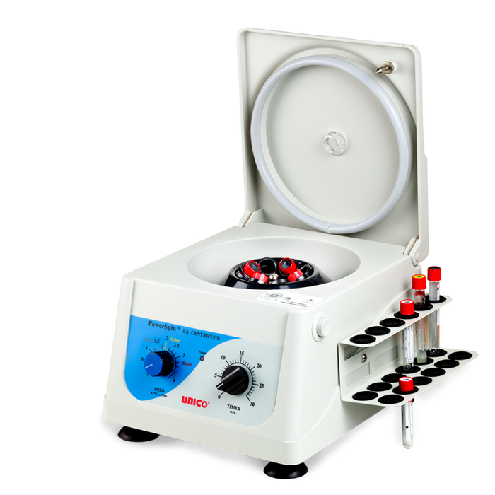 Unico Powerspin Lx With 8 Place Rotor, Variable Speed 300 - 4,000 Rpm, 30 Min Timer, 8x10ml Capacity