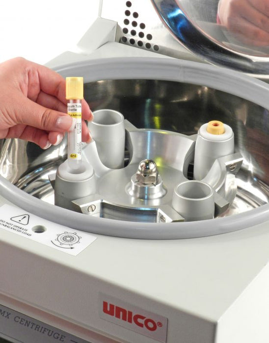 Unico Powerspin Dx, Model C8704 Centrifuge, 4 Places 50 Ml With 60 Min Digital Timer, Variable Speed 1000～3000 Rpm With 0-rpm Safety Lid Latch, Capacity 4x50 Ml Tubes. 220v - C8704E