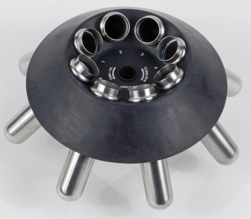 Unico Powerspin Bx Centrifuge, Variable Speed 1,000-13,000 Rpm With 8 Place Tube Rotor And 24 Place Microcentrifuge Rotor, 220 V - C887E