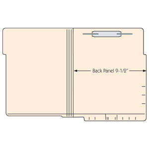 Tabbies Dual Top/Side File Folders, Manila - 9-1/2" H x 12" W, 250 per Case - 56222